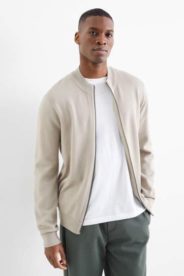 Hommes - Gilet en maille - beige clair