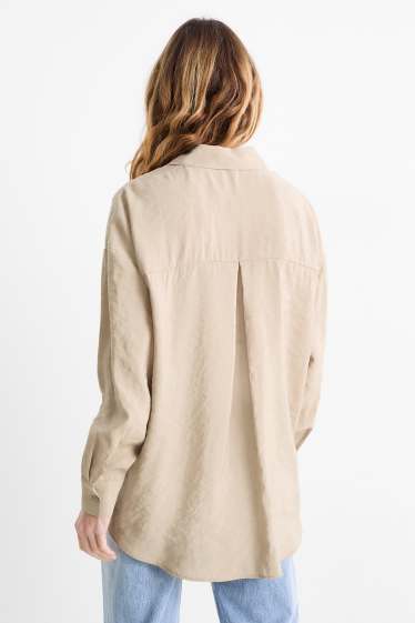 Women - Blouse - taupe