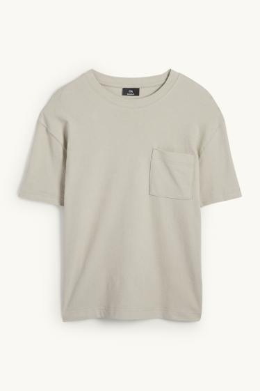 Herren - T-Shirt- Relaxed Fit - taupe
