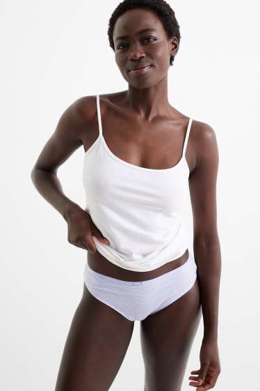Women - Multipack of 4 - knickers - dark blue