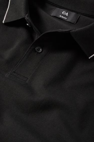 Herren - Poloshirt - schwarz