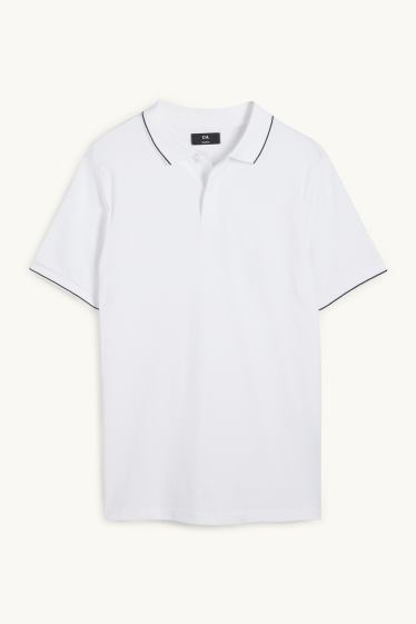 Herren - Poloshirt - weiss