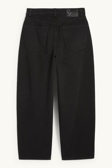 Femmes - Barrel jean - mid waist - noir