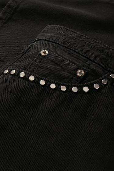 Femmes - Barrel jean - mid waist - noir
