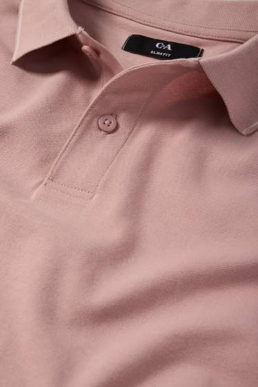 Herren - Poloshirt - rosa
