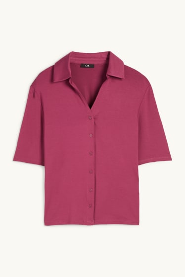 Femmes - Polo en maille - violet