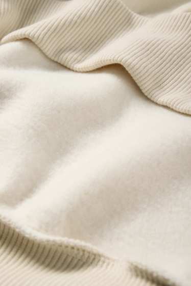 Femmes - Sweat court - beige clair