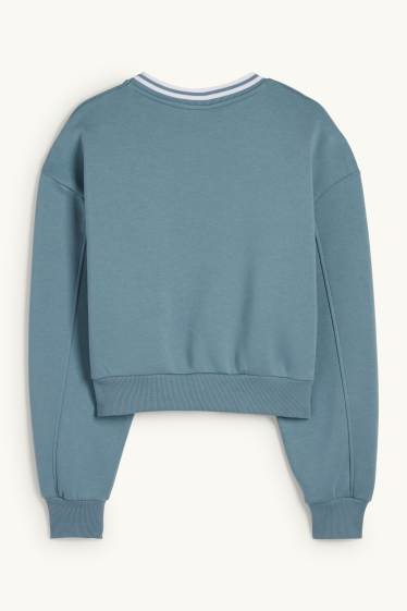 Femmes - Sweat court - bleu