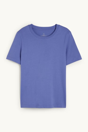 Damen - T-Shirt - Regular Fit - blau