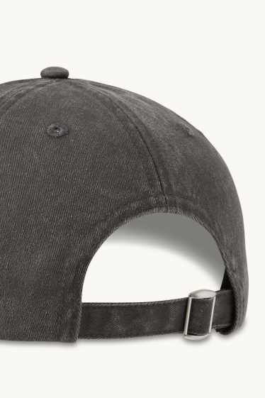 Men - Denim cap - dark gray