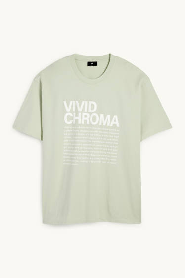 Heren - T-shirt - mintgroen