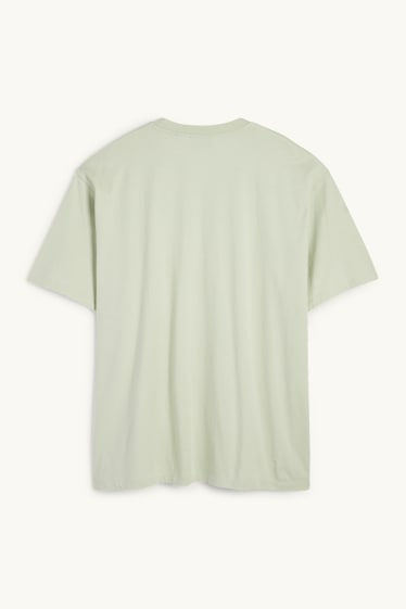 Heren - T-shirt - mintgroen