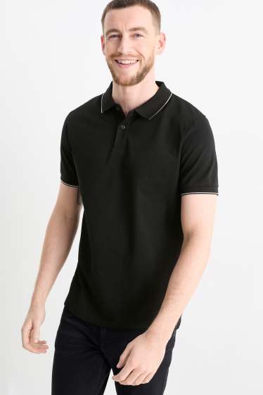 Herren - Poloshirt - schwarz
