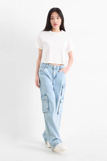 Nena - Texans cargo - texà blau clar