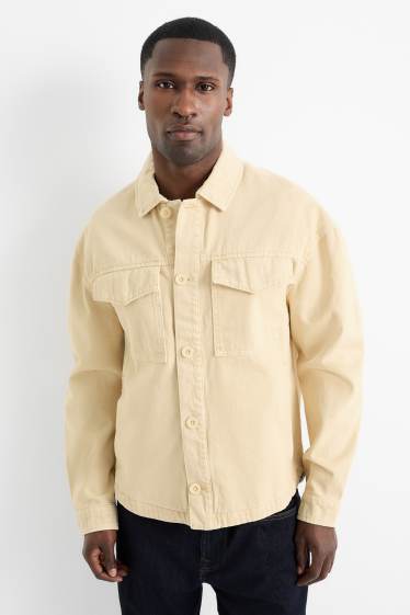 Men - Denim jacket - yellow