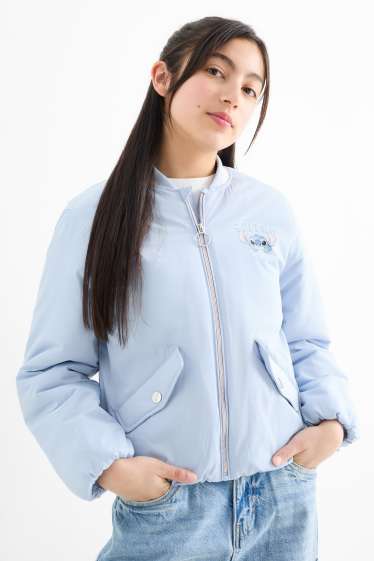 Enfants filles - Lilo & Stitch - blouson - bleu clair