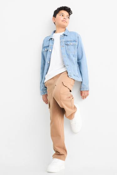 Kinder Jungen - Cargohose - braun
