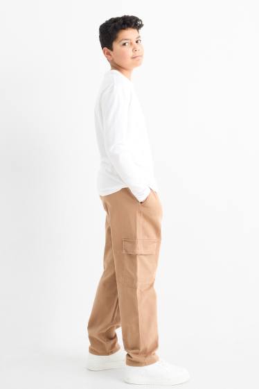 Kinder Jungen - Cargohose - braun