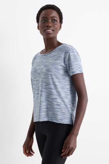 Femmes - Haut de sport - protection UV - bleu