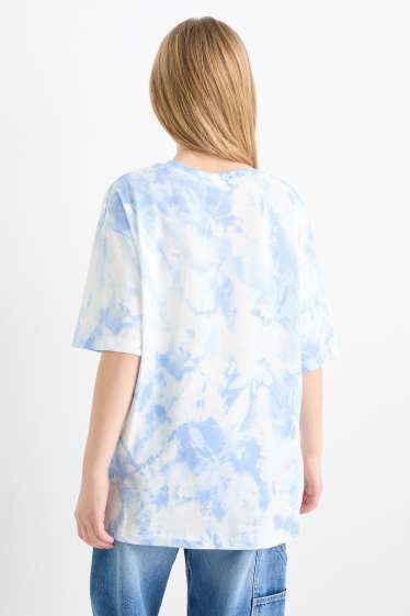 Bambine - Lilo & Stitch - maglia a maniche corte - bianco / azzurro