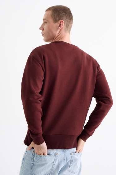 Hommes - Sweat-shirt - Coca-Cola - rouge foncé