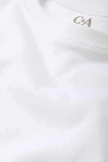 Kinder Buben - Multipack 2er - Kurzarmshirt - weiß