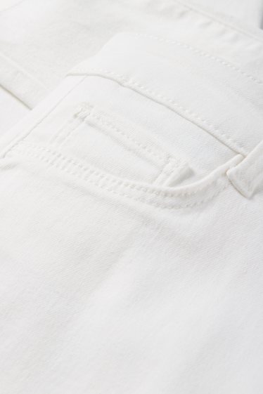 Donna - Jeggings - vita alta - bianco