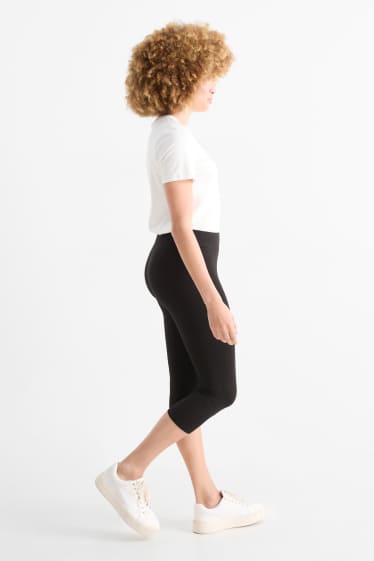 Dámské - Multipack 2 ks - capri legíny basic - černá