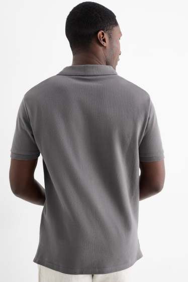 Uomo - Polo - regular fit - grigio scuro