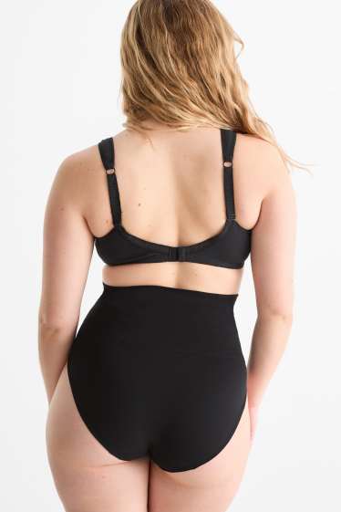 Femmes - Culotte gainante - sans coutures - noir