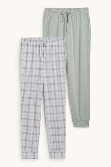 Femmes - Lot de 2 - bas de pyjama - gris