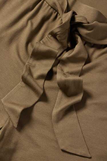 Femei - Pantaloni din jerseu - talie medie - straight fit - kaki