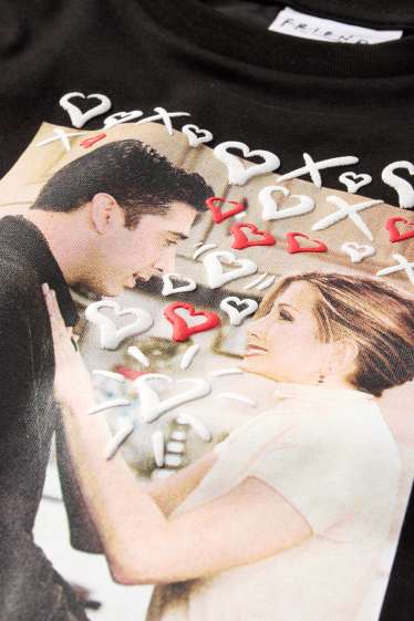 Women - Cropped T-shirt - Friends - black