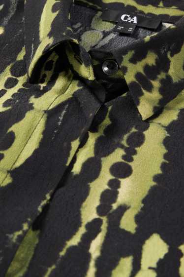 Dona - Brusa - estampada - verd fosc / negre