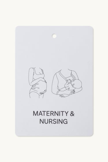 Femmes - Pyjashort d’allaitement - à pois - bleu foncé