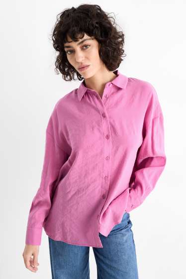 Dames - Blouse - lichtpaars