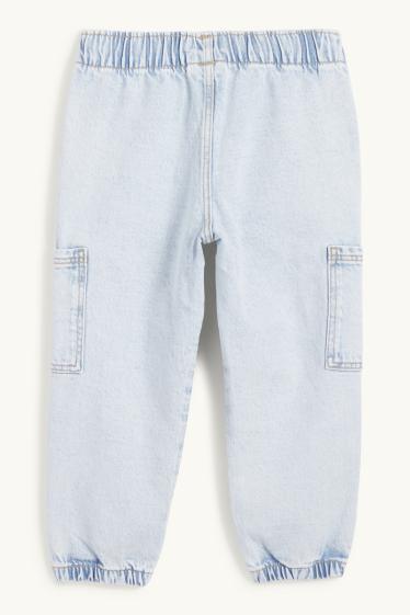 Kinder Jungen - Cargo Jeans - helljeansblau