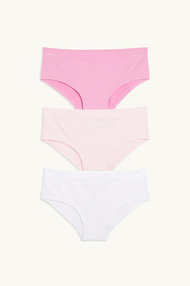 Kinder Mädchen - Multipack 3er - Slip - rosa
