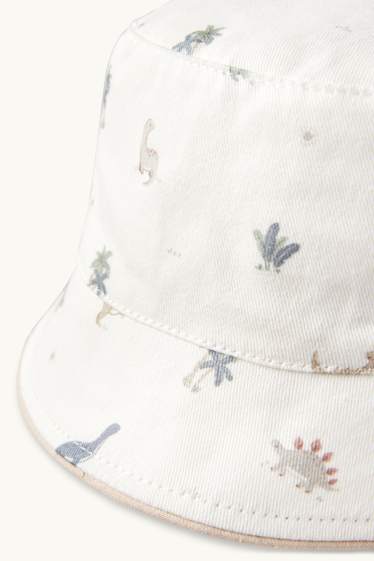 Bébés garçons - Dinosaures - bob pour bébé - blanc crème