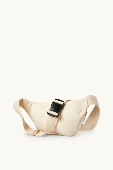 Hommes - Sac banane - blanc crème