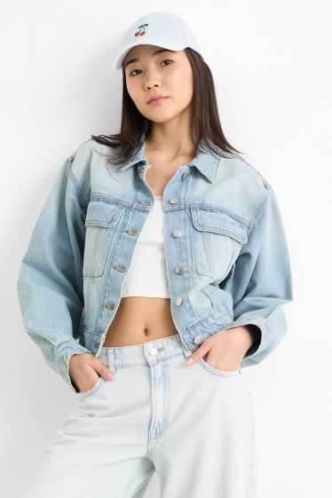 Damen - Jeansjacke - helljeansblau
