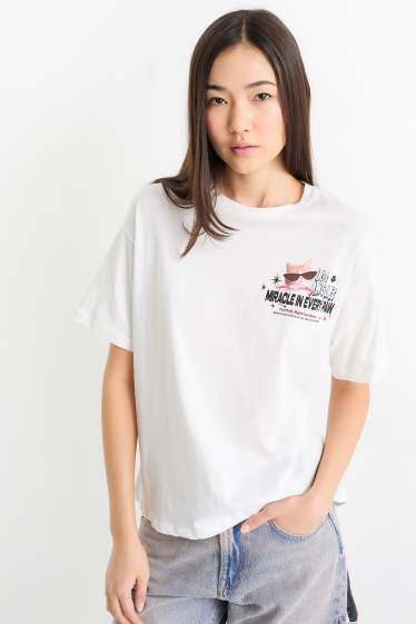 Damen - T-Shirt - weiss
