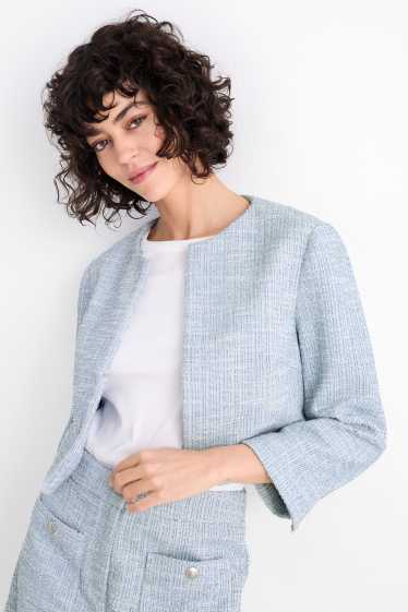 Donna - Blazer bouclé - azzurro