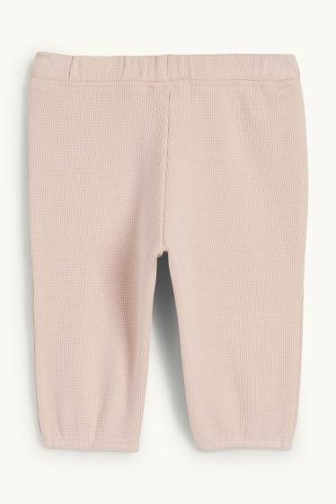 Baby Girls - Baby joggers - textured - rose