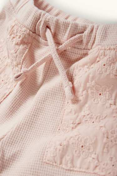 Baby Girls - Baby joggers - textured - rose