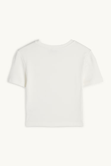 Women - Cropped T-shirt - white