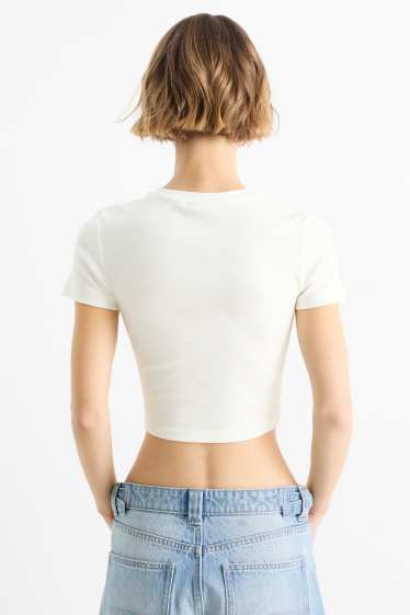 Women - Cropped T-shirt - white