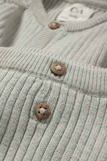Unisex - Baby-Outfit - gerippt - 2 teilig - mintgrün