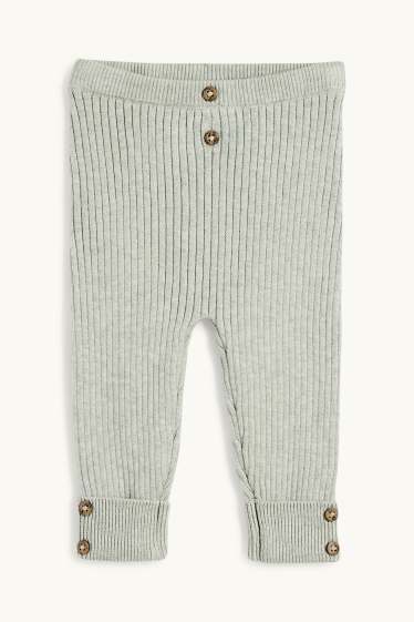 Unisex - Baby-Outfit - gerippt - 2 teilig - mintgrün