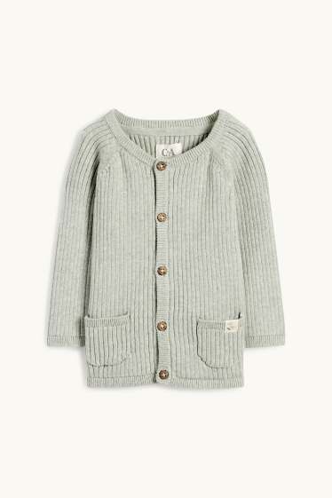 Unisex - Baby-Outfit - gerippt - 2 teilig - mintgrün